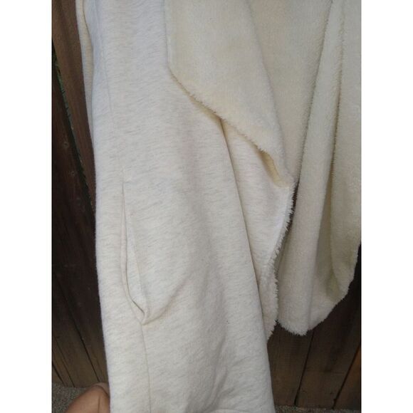 Gaiam Compass‎ Sherpa Open-Front Wrap Yoga Cardigan w/ Pockets Size Large - Picture 4 of 6